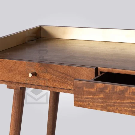 Parker Brass Study Table