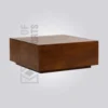 Warm Wood Block Coffee Table