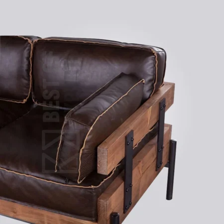 Midnight Wood Sofa