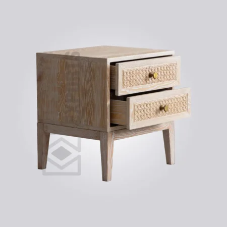 Cannage Bedside Table