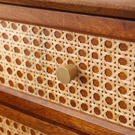 Cedar Cane Bedside Table