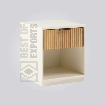 Fluted Bedside Table
