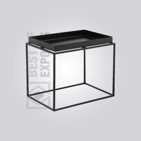 Linear Metal Bedside Table