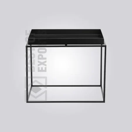 Linear Metal Bedside Table