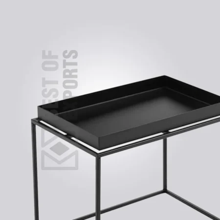 Linear Metal Bedside Table