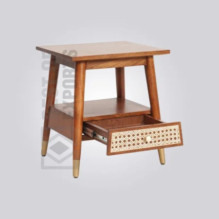 Linon Cane Bedside Table