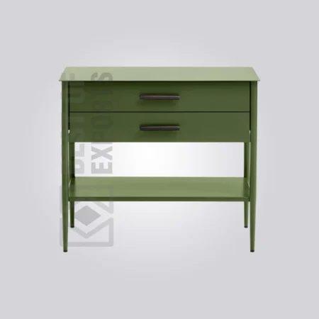 Metalwork Large Bedside Table