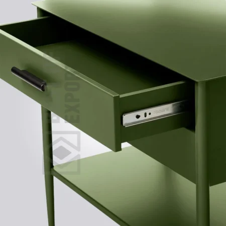 Metalwork Large Bedside Table