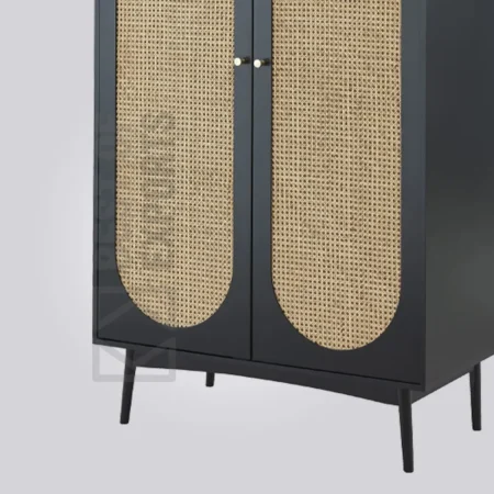 Raw Lux Rattan Wardrobe