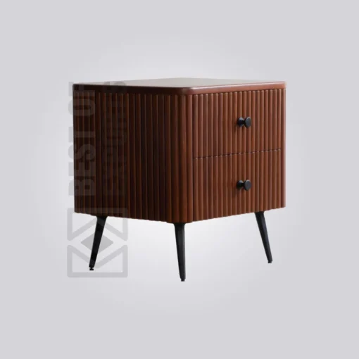 Ribbed Bedside Table