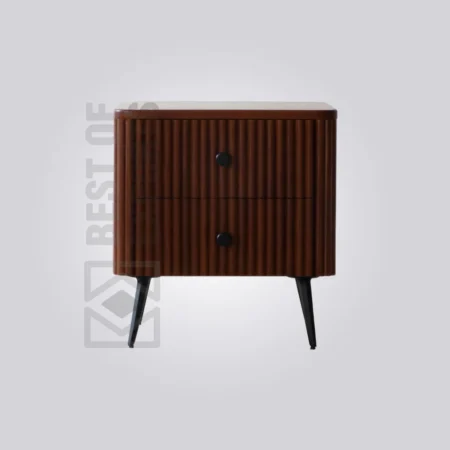 Ribbed Bedside Table