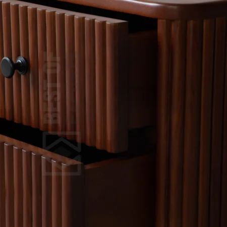 Ribbed Bedside Table