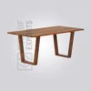 Agno Rectangle Wooden Table – Natural Finish, Acacia Wood for Restaurant Tables