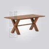Eva Rectangle Wooden Table – Natural Finish, Acacia Wood for Restaurant Tables