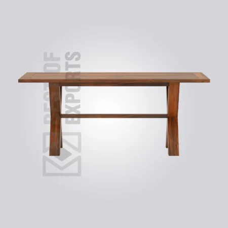 Eva Rectangle Wooden Table (6 Seater)
