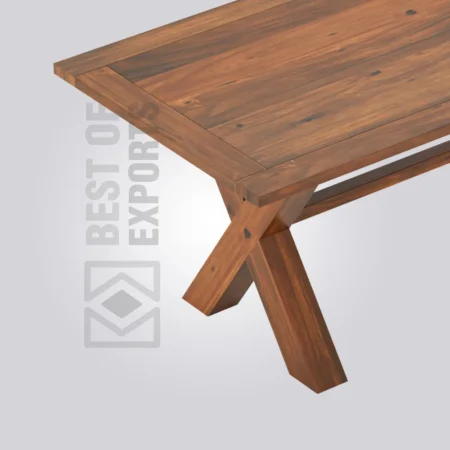 Eva Rectangle Wooden Table (6 Seater)