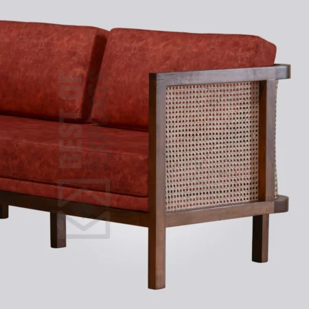 The Retro Rattan Sofa
