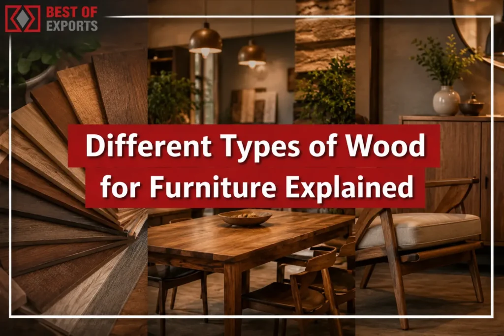 different types of wood for furniture