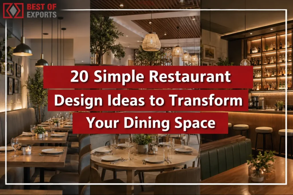 simple restaurant design ideas