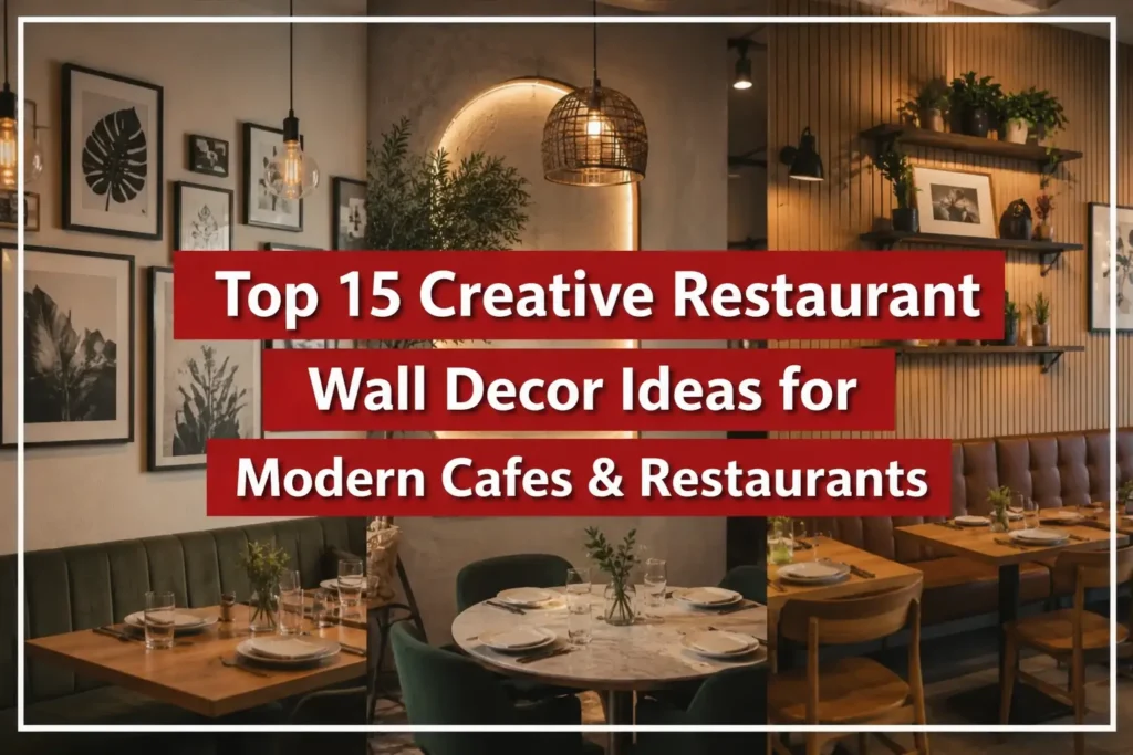 Top 15 Creative Restaurant Wall Decor Ideas for Modern Cafes & Restaurants